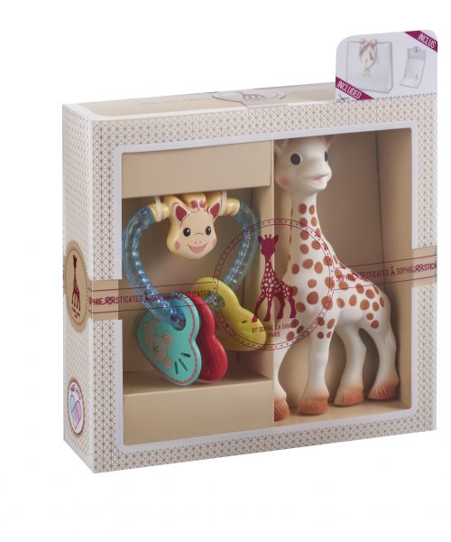 Sophie La Girafe Sohiesticated yeni doğan hediye seti 8