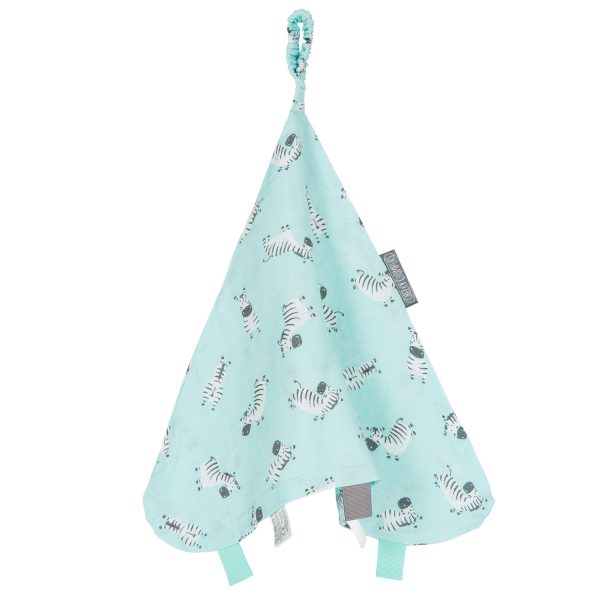 Cheeky Chompers Muslin Comforter Zebra Dreams