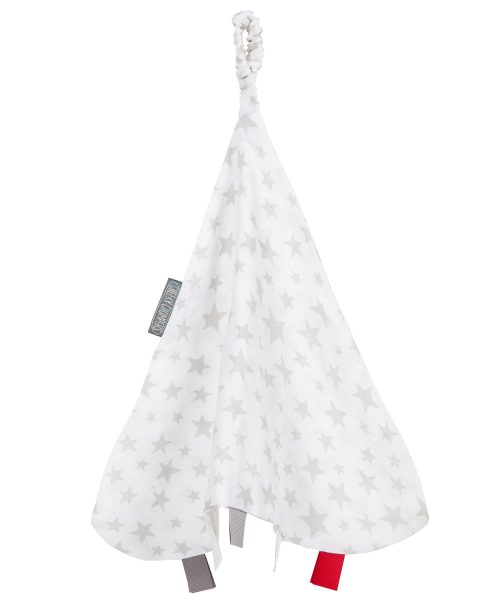 Cheeky Chompers Muslin Comforter Silver Stars