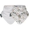 Cheeky Chompers Neckerbib Panda Pals & Grey Stripes