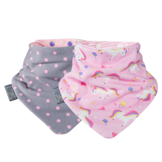 Cheeky Chompars Neckerbib Unicorn & Dots