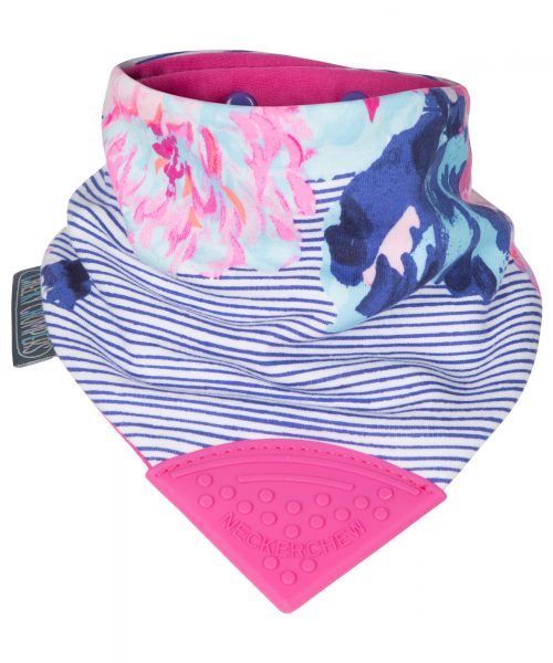 Cheeky Chompers Neckerchew Joules Flower & Stripe