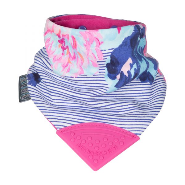Cheeky Chompers Neckerchew Joules Flower & Stripe