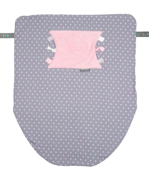 Cheeky Chompers Blanket Polka Dot Pink