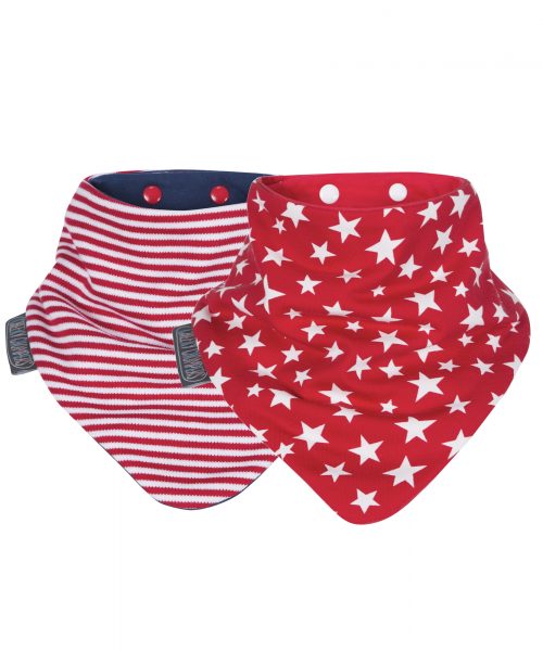 Cheeky Chompers Neckerbıb Red Stars & Stripes