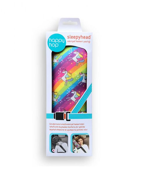 HappyHop Sleepyhead Emniyet Kemeri Yastığı - Rainbow