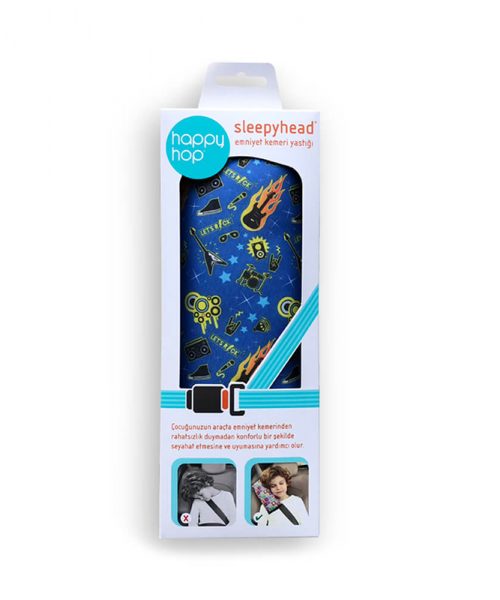 HappyHop Sleepyhead Emniyet Kemeri Yastığı - Rockstar
