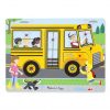Melissa & Doug Ahşap Sesli Yapboz - The Wheels on the Bus