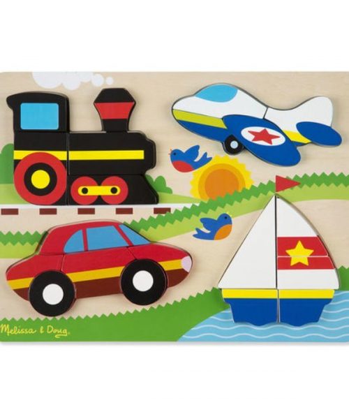 Melissa & Doug Ahşap Tombul Parçalı Yapboz - Araçlar