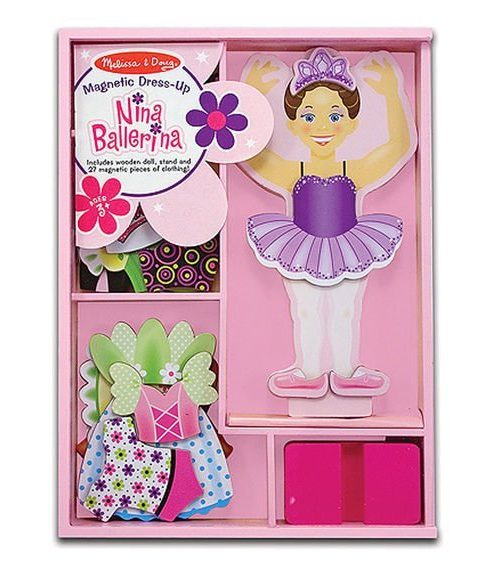 Melissa & Doug Ahşap Mıknatıslı Giydirme - Balerin Nina
