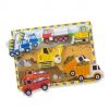 Melissa & Doug Ahşap Tombul Yapboz - İnşaat Araçları