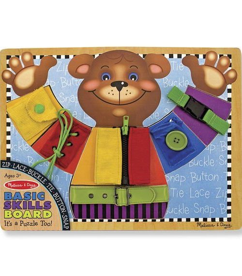 Melissa & Doug Ahşap Temel Beceri Geliştirme Tahtası