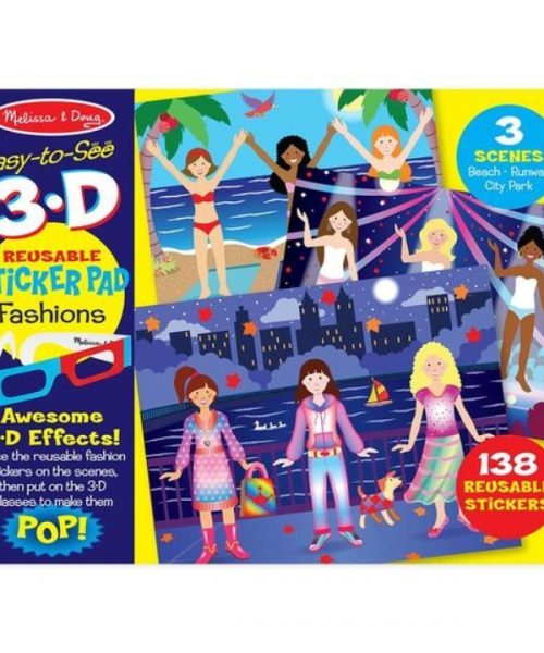 Melissa & Doug 3D Tak Çıkar Çıkartma Kitabı - Moda