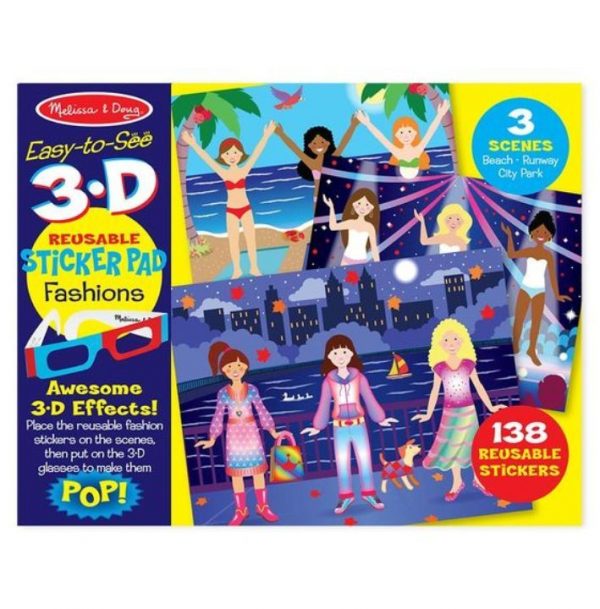 Melissa & Doug 3D Tak Çıkar Çıkartma Kitabı - Moda