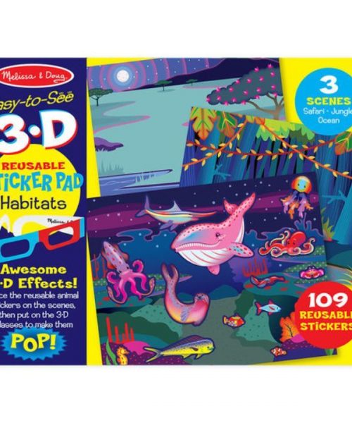 Melissa & Doug 3D Tak Çıkar Çıkartma Kitabı - Hayvanlar