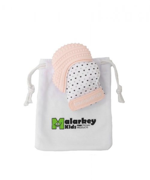 MOUTHIE MITTEN Diş Kaşıyıcı Eldiven - Pastel Pembe