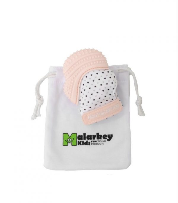 MOUTHIE MITTEN Diş Kaşıyıcı Eldiven - Pastel Pembe