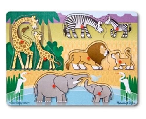 Ahşap Tutmalı Yapboz - Safari