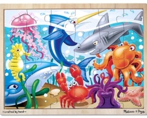 Ahşap 24 Parça Yapboz - Deniz