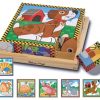 Melissa & Doug Ahşap 6'lı Küp Yapboz - Evcil Hayvanlar