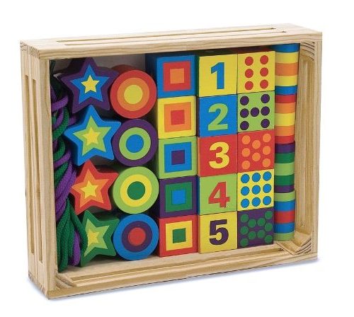 Melissa & Doug Ahşap Boncuk Dizme