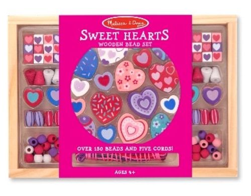 Melissa & Doug Ahşap Boncuk Dizme - Tatlı Kalpler