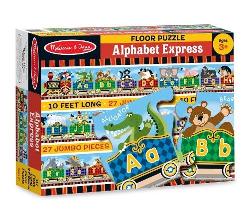 Melissa & Doug Dev Yer Yapbozu - İngilizce Alfabe Treni (27 parça)