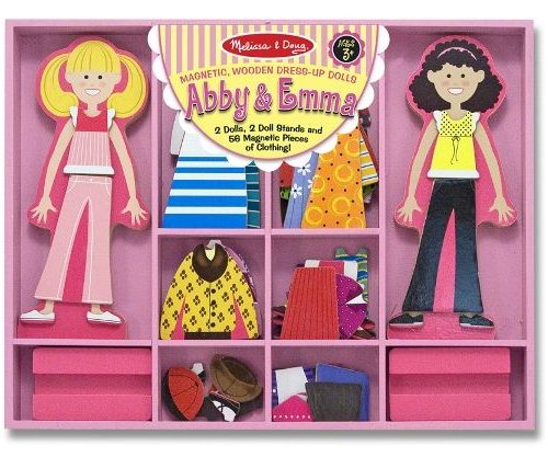 Melissa & Doug Ahşap Mıknatıslı Giydirme - Abby ile Emma