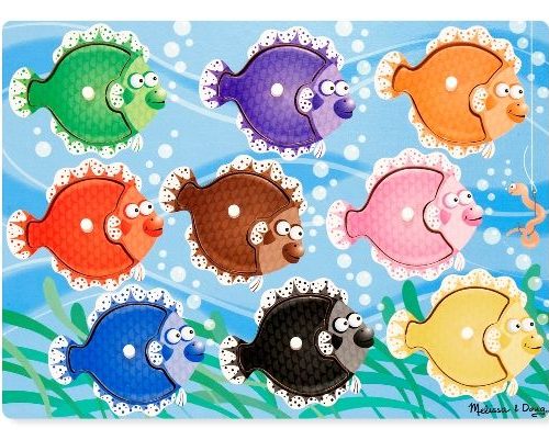 Melissa & Doug Ahşap Değiş Tokuş Yapboz - Balıklar Yeni