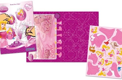 Sihirli Çıkartma Birleştir-Çiz-Boya - Disney Princess
