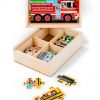 Melissa & Doug Ahşap 12x4 Yapboz Seti - Araçlar