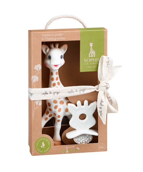 Sophie La Girafe+So Pure Kauçuk Diş Kaşıyıcı Set