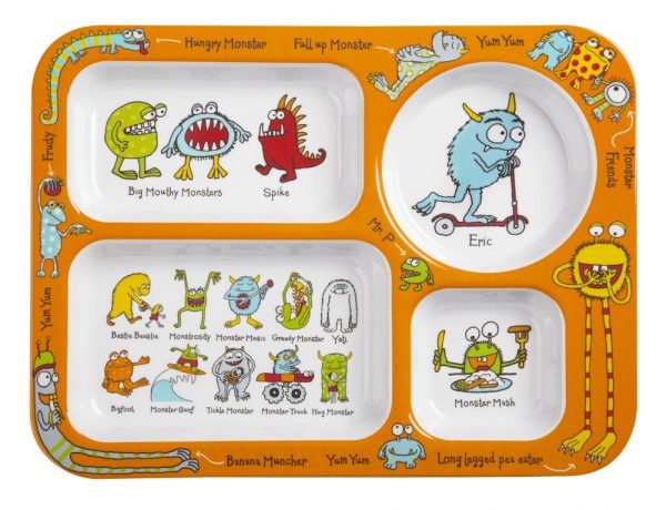 TYRRELL KATZ MONSTERS Bölmeli Yemek Tabak