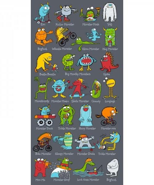TYRRELL KATZ MONSTERS Havlu 70 x 140cm