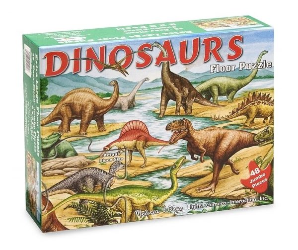 Melissa & Doug Dev Yer Yapbozu- Dinozorlar (48 parça)