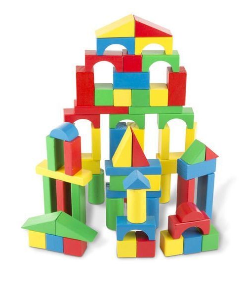 Melissa & Doug Ahşap Blok Seti - 100 Parça