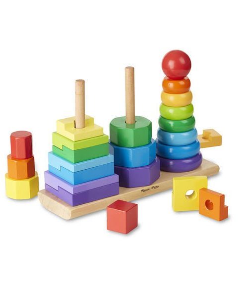 Melissa & Doug Ahşap Geometrik Kuleler