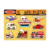 Melissa & Doug Ahşap Sesli Yapboz - Araçlar
