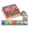 Melissa & Doug Ahşap 6'lı Küp Yapboz - Araçlar