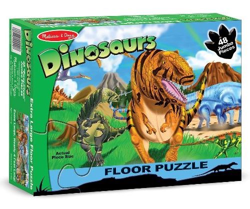 Melissa & Doug Dev Yer Yapbozu- Dinozor Dünyası (48 parça)